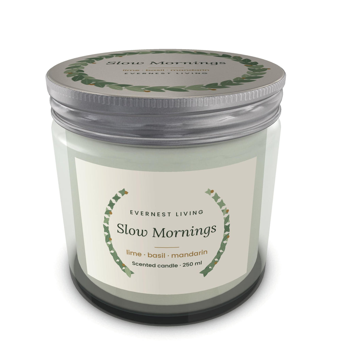 Slow Mornings Scented Candle – Lime, Basil & Mandarin, 250 ml