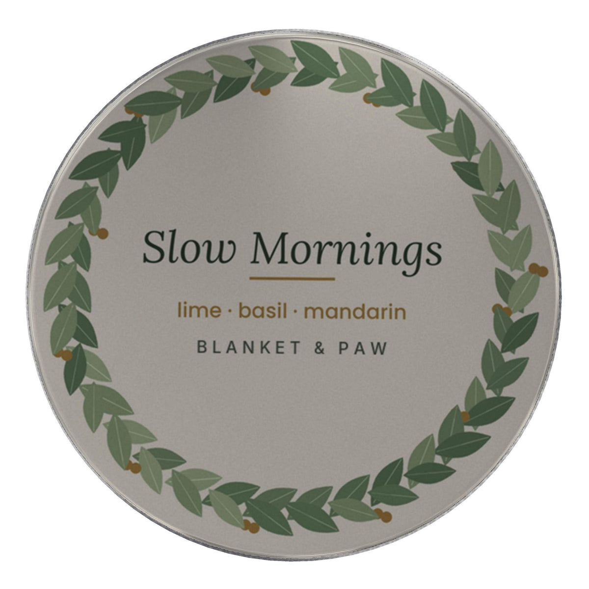 Slow Mornings Scented Candle – Lime, Basil & Mandarin, 250 ml