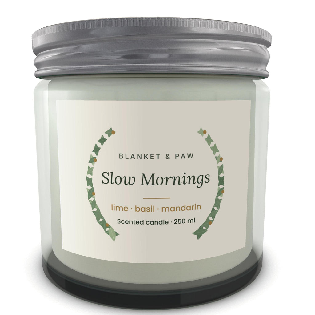 Slow Mornings Scented Candle – Lime, Basil & Mandarin, 250 ml