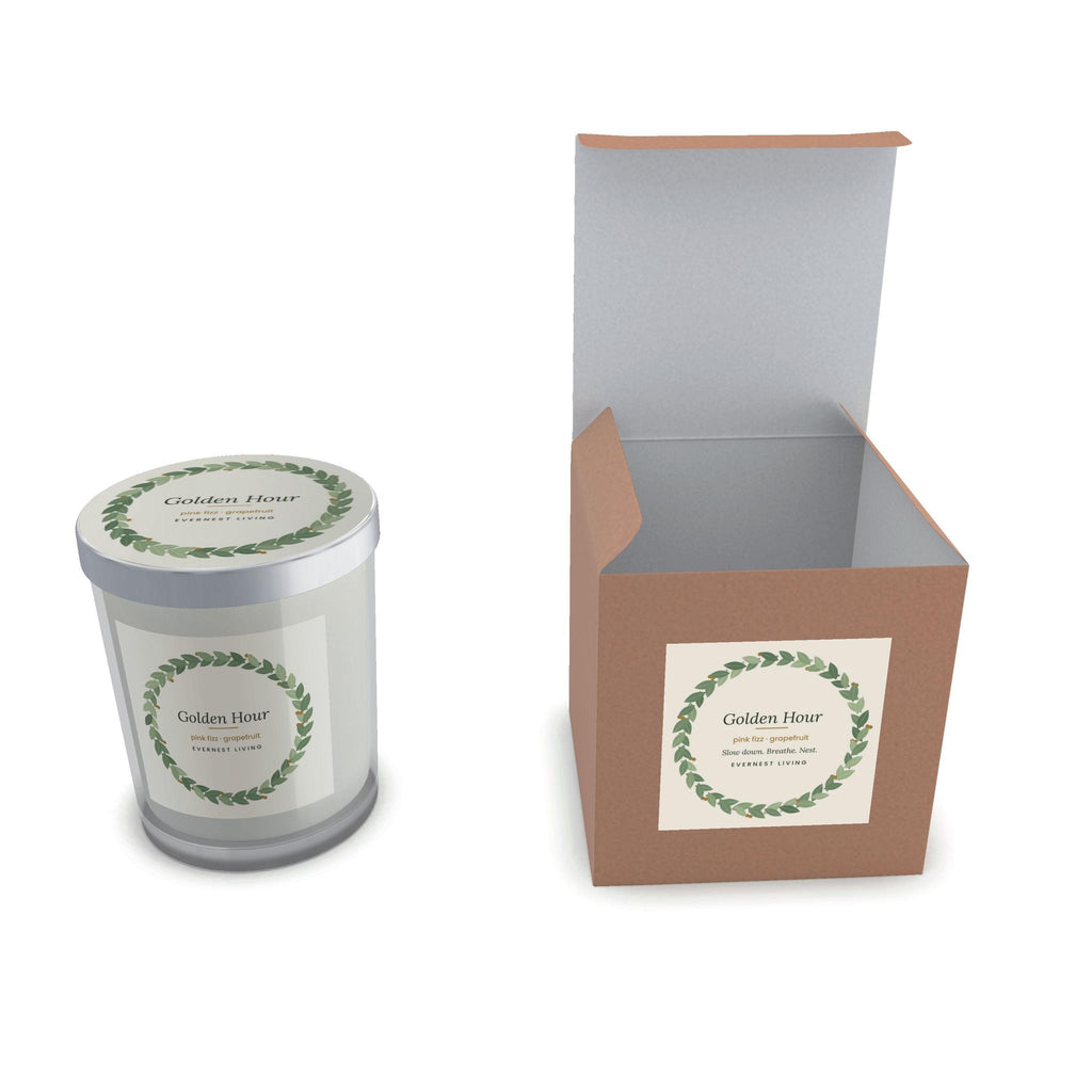 Golden Hour Candle Gift Box – Pink Fizz & Grapefruit