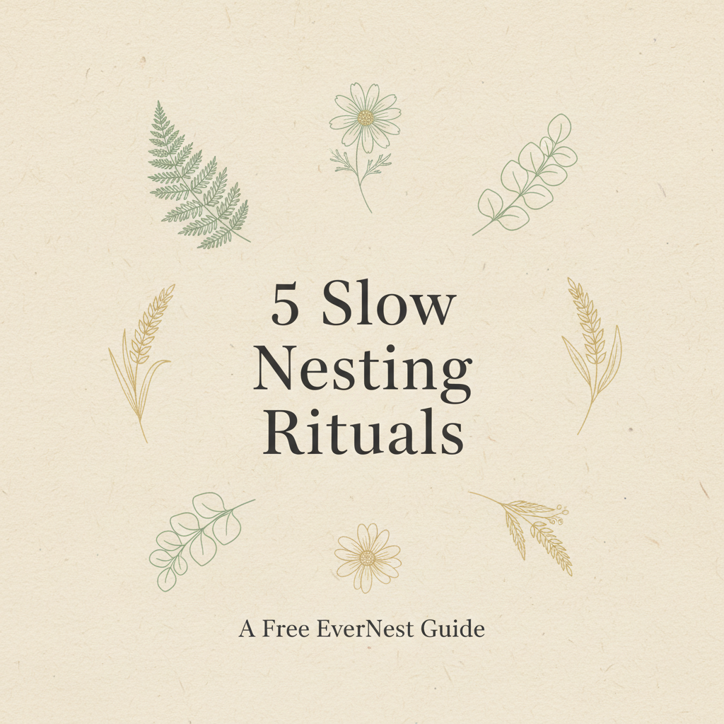 5 Slow Nesting Rituals (Printable PDF)